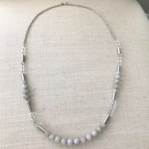 LOFT Long Necklace with metal and beads